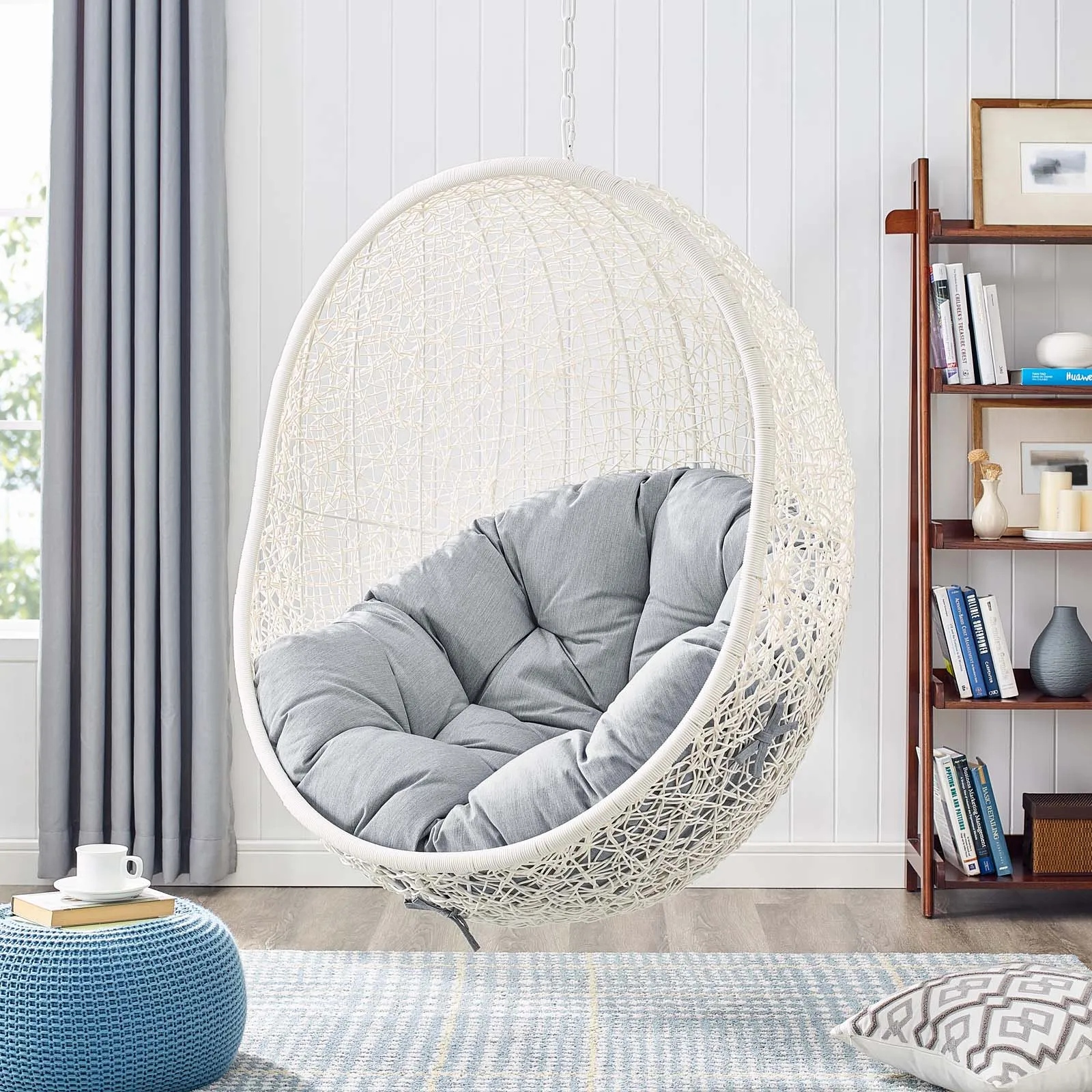 Hide Outdoor Patio Sunbrella® Swing Chair With Stand by Modway