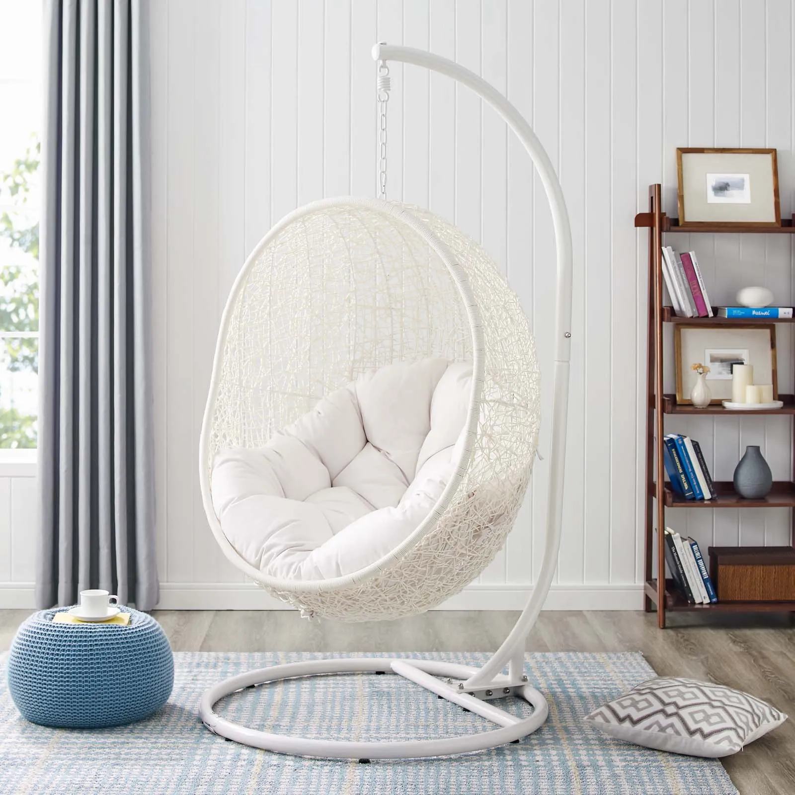 Hide Outdoor Patio Sunbrella® Swing Chair With Stand by Modway