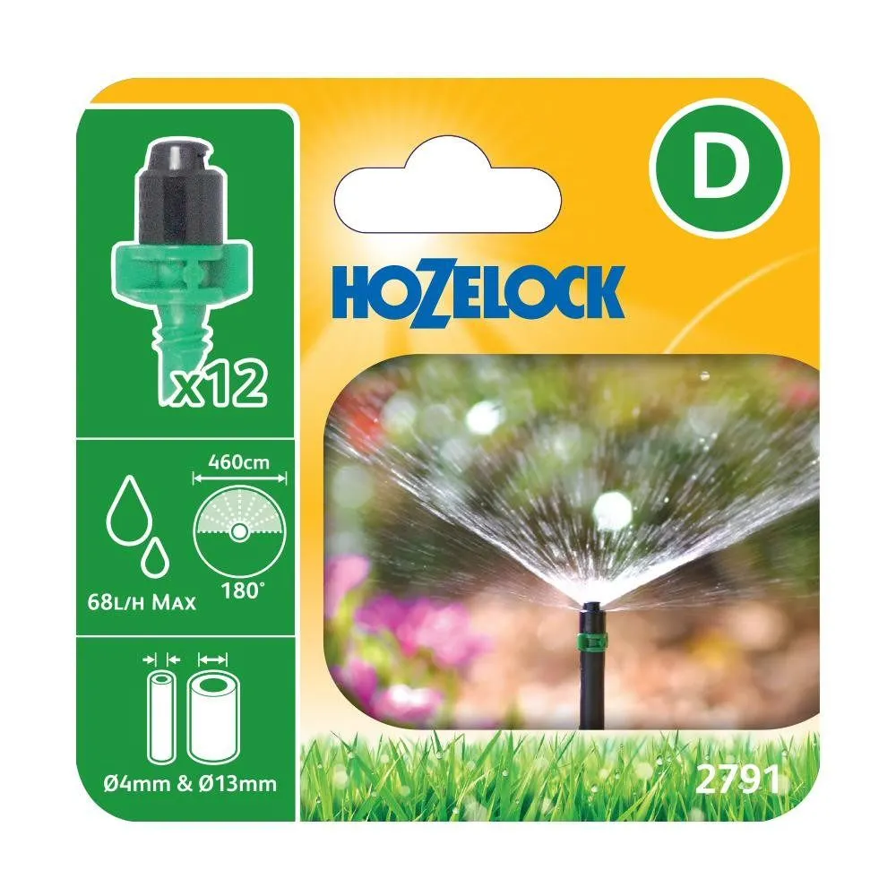 Hozelock 180 Degree Micro Sprinkler (Pack of 12) 2791