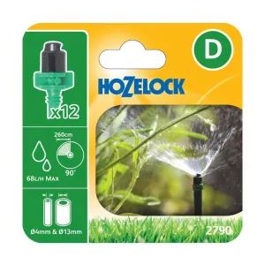 Hozelock 90 Degree Micro Spinkler (Pack of 12) 2790