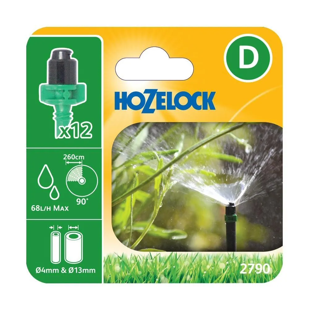 Hozelock 90 Degree Micro Spinkler (Pack of 12) 2790