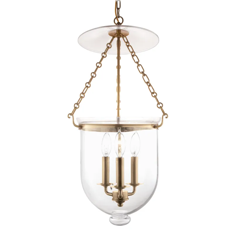 Hudson Valley Lighting Hampton 25" 3 Light Pendant Polished Nickel - 254-PN-C1