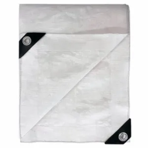 ITM HD-GT-FR-1220 12' ft x 20' ft White Heavy Duty Fire Resistant Tarp - Quantity of 4