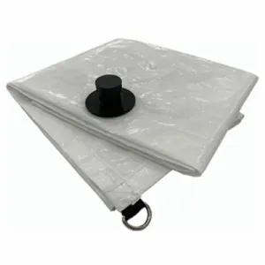 ITM HD-LT-WW-0505 5' ft x 5' ft White Emergency Roof Leak Diverter Tarp With Drain - Quantity of 5