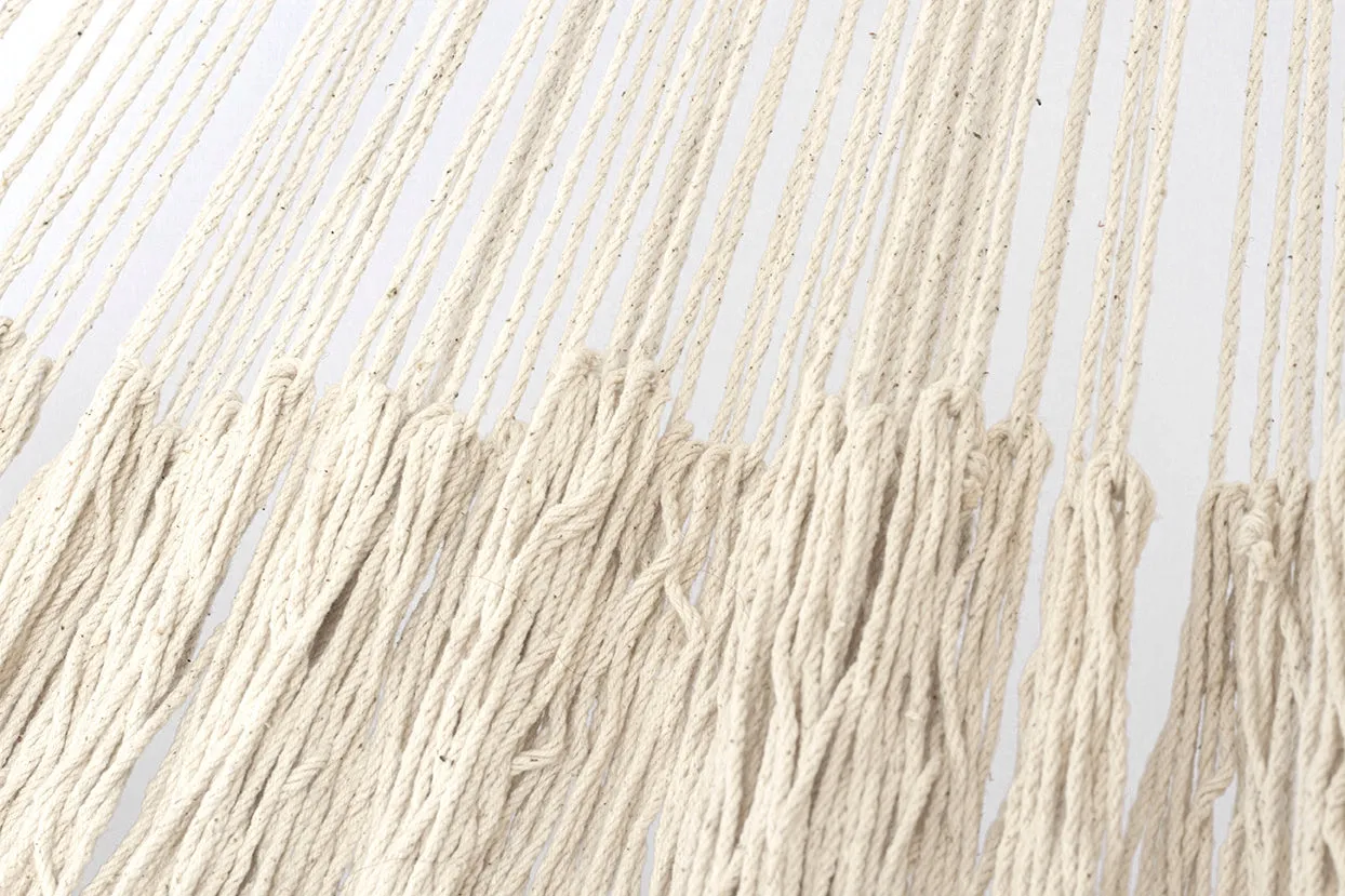 Ivory Cascade, Hand Woven  Rope Authentic Mexican Hammock - LImited edition