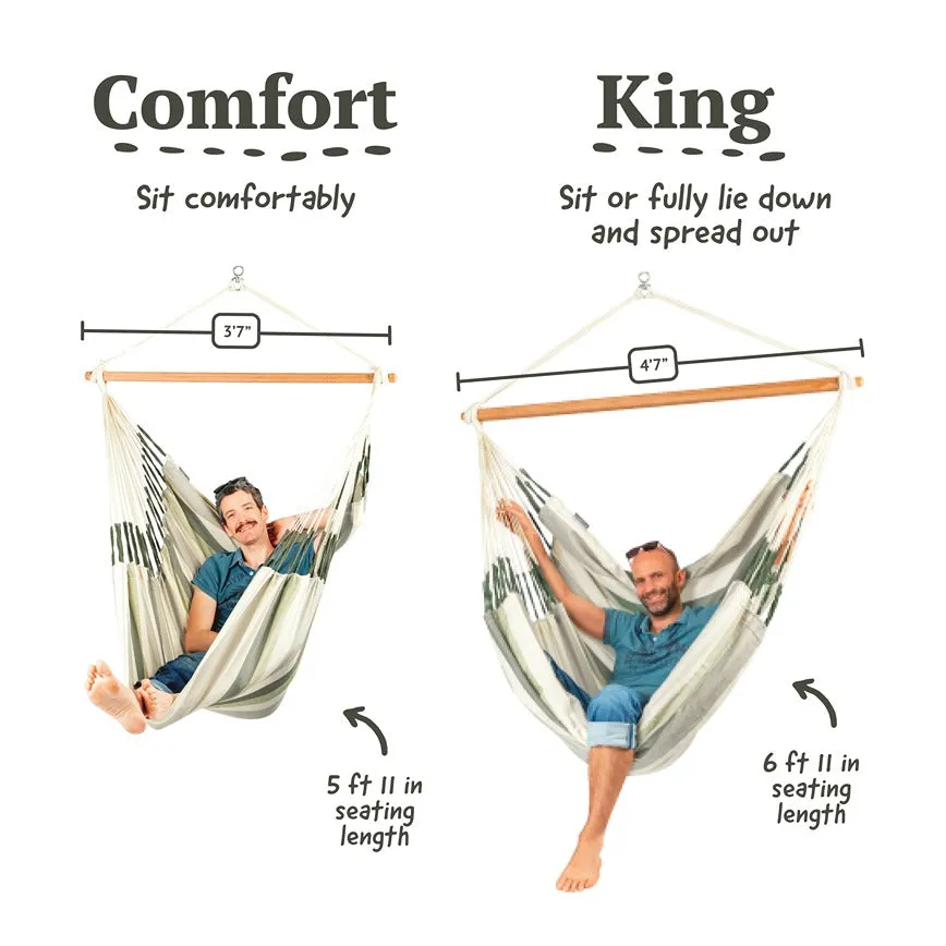 LA SIESTA Domingo Comfort Hammock Chair with Wooden Stand (W 115 cm)