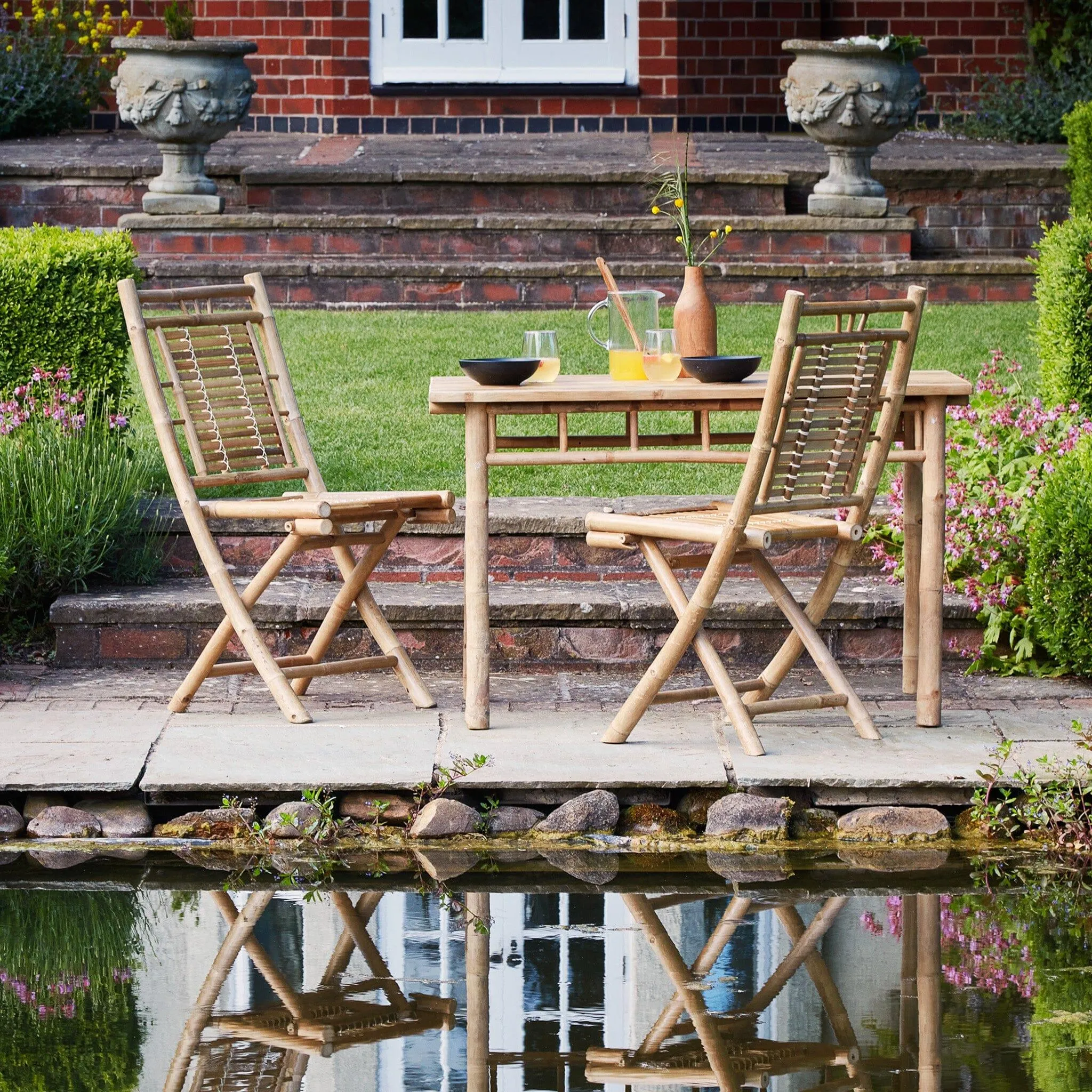 Lila Bamboo Garden Dining Table - 120cm