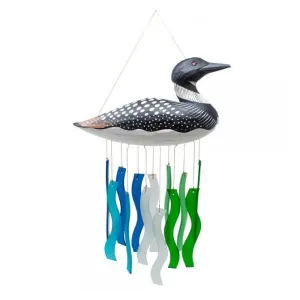 Loon Wavy Glass Wind Chime