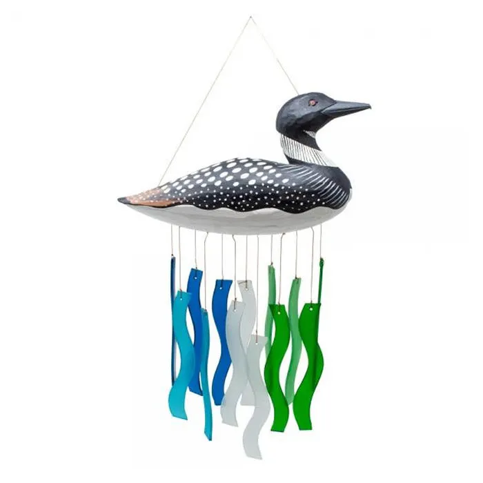 Loon Wavy Glass Wind Chime