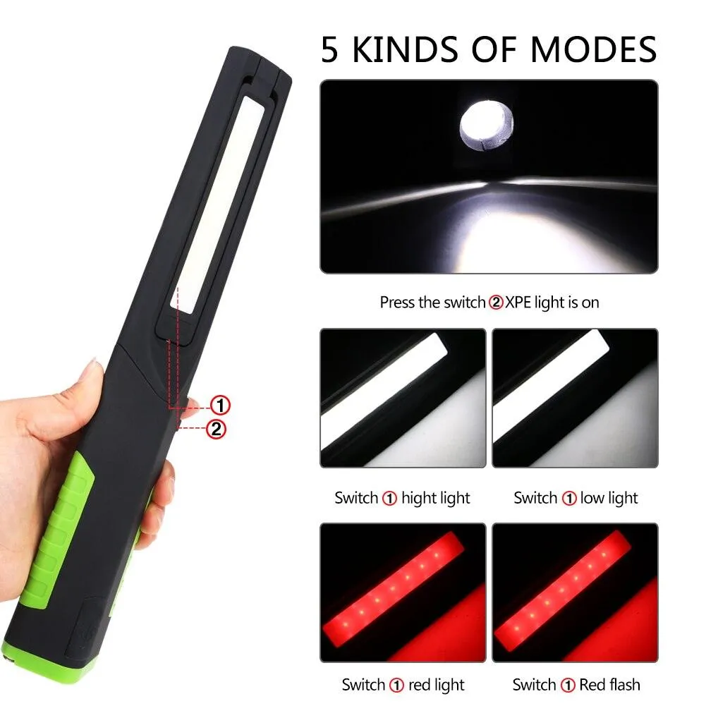 Magnetic 2000mAh High-Performance 5 Modes LED Light FA-1740