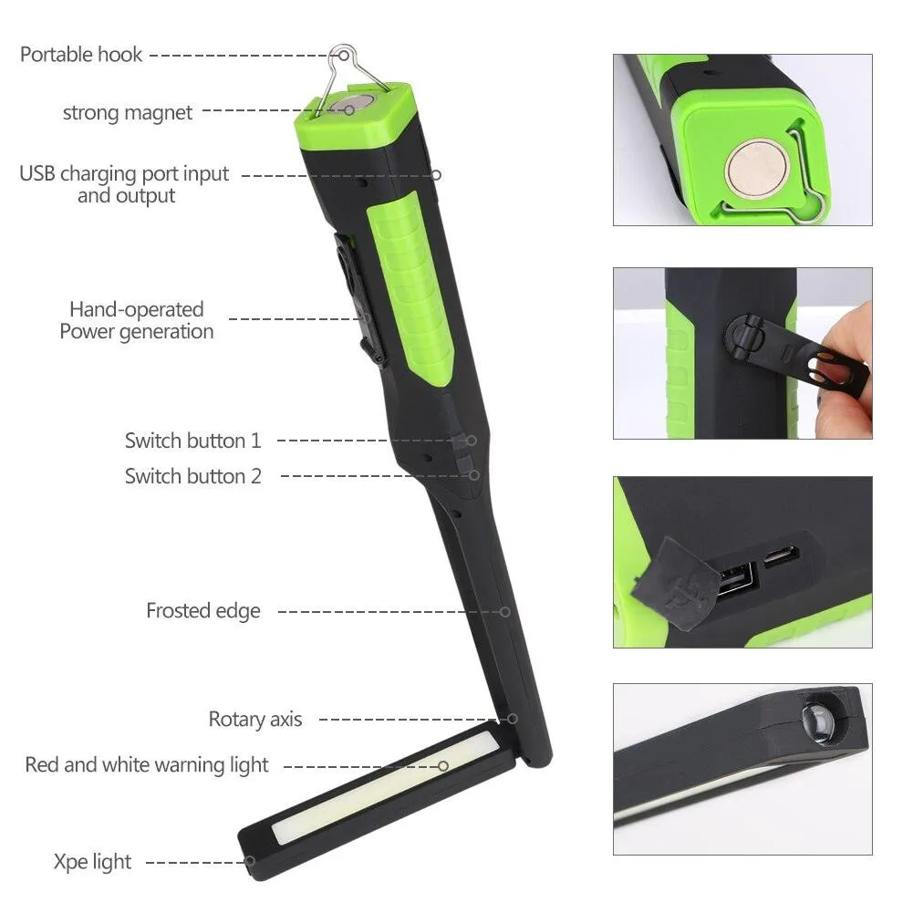 Magnetic 2000mAh High-Performance 5 Modes LED Light FA-1740