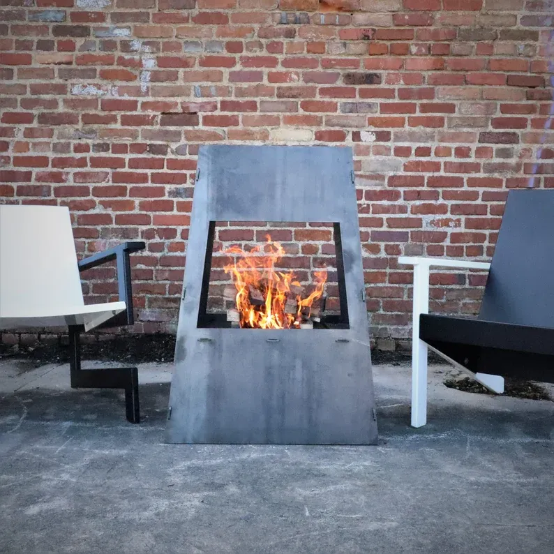 Maker Table 39" Chiminea - Outdoor Wood Burning