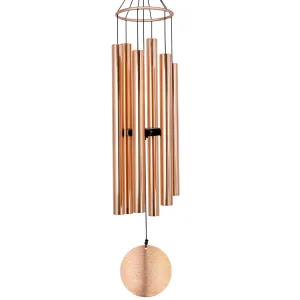 Memorial Wind Chimes Outdoor Large Deep Tone, 36 Inch Sympathy Wind Chimes Amazing Grace Tuned Soothing Melody as Gift, Outdoor Decoration for Your Garden,Patio, Porch, Yard, Home, Deck, Rose Gold