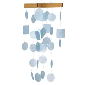 Mini Light Blue Capiz Chime