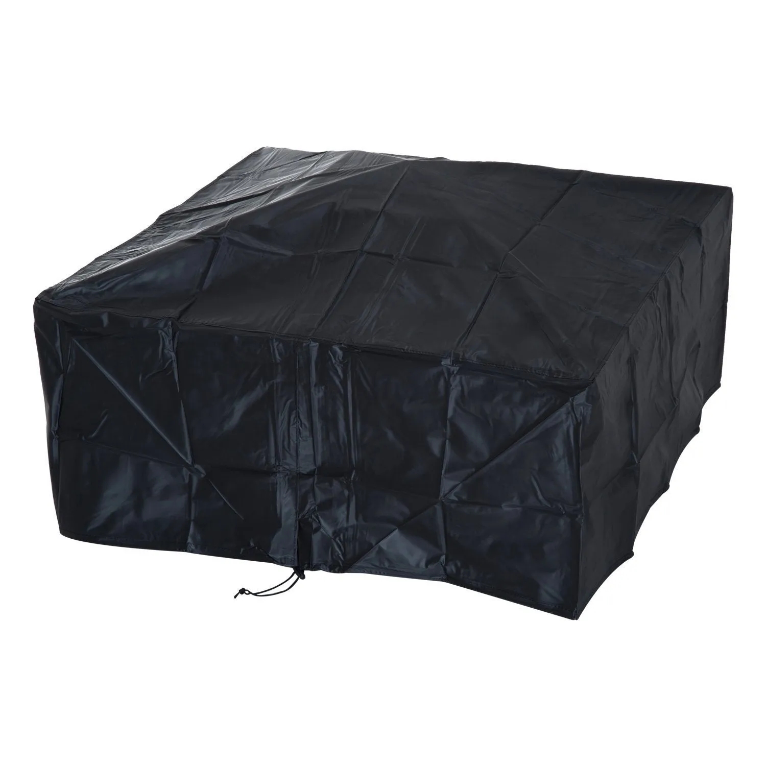 Outsunny 32&quot; Metal Square Outdoor Patio Backyard Fire Pit with Cover