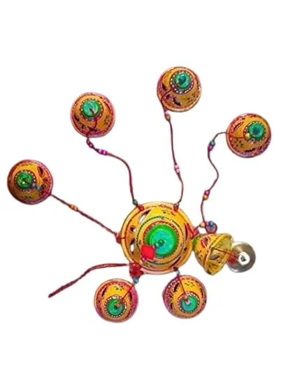 PANCHOLI UNIQUE Decorative Material treaditional Wall Hanging Orange