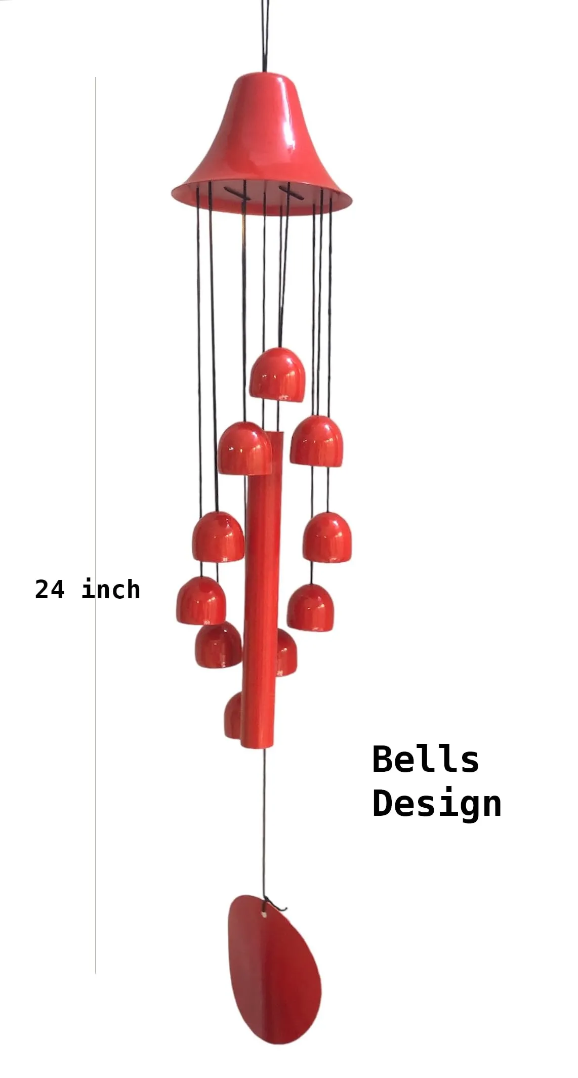 PARADIGM PICTURES 10 Bells Wind Chime for Home Decor Good Luck Gift Positivity Vastu Correction