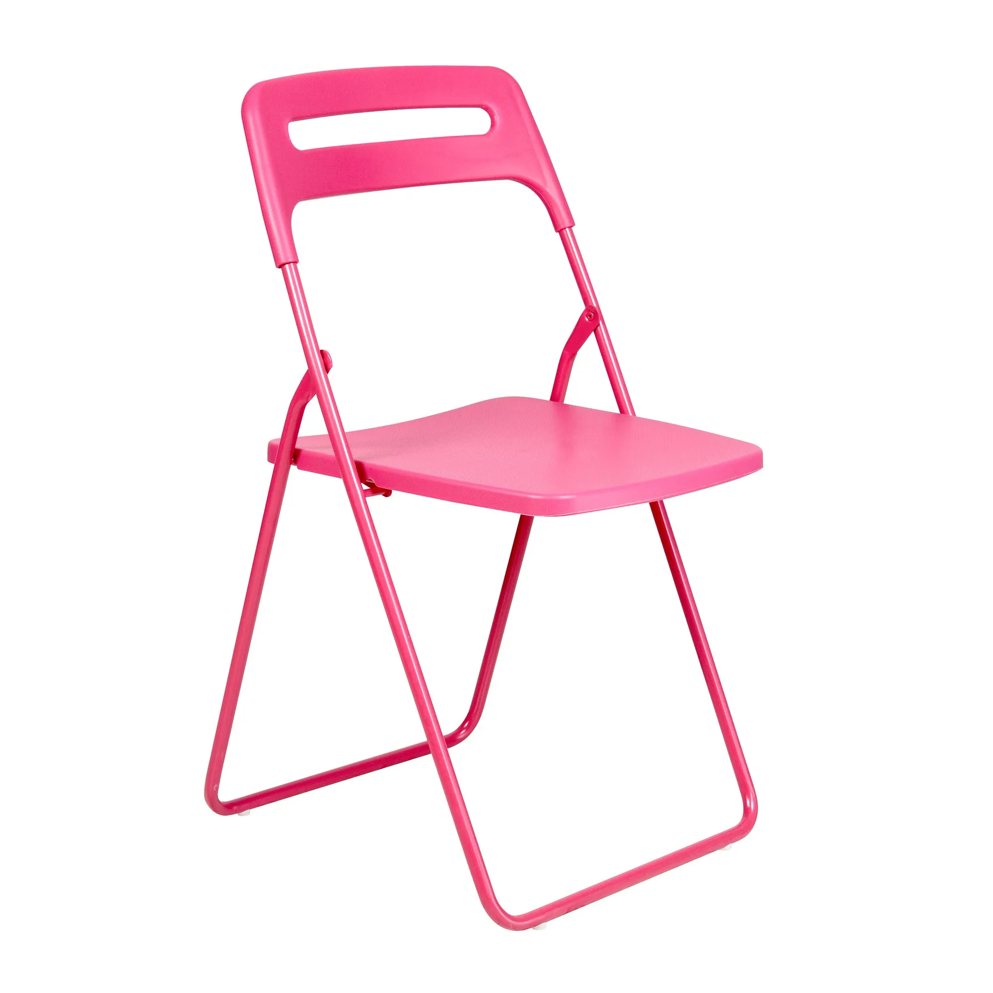 Premium Pink Plastic Folding Leisure Office & Dining Chair