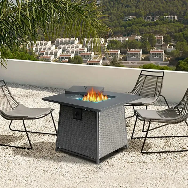 Propane Fire Pit Square Table