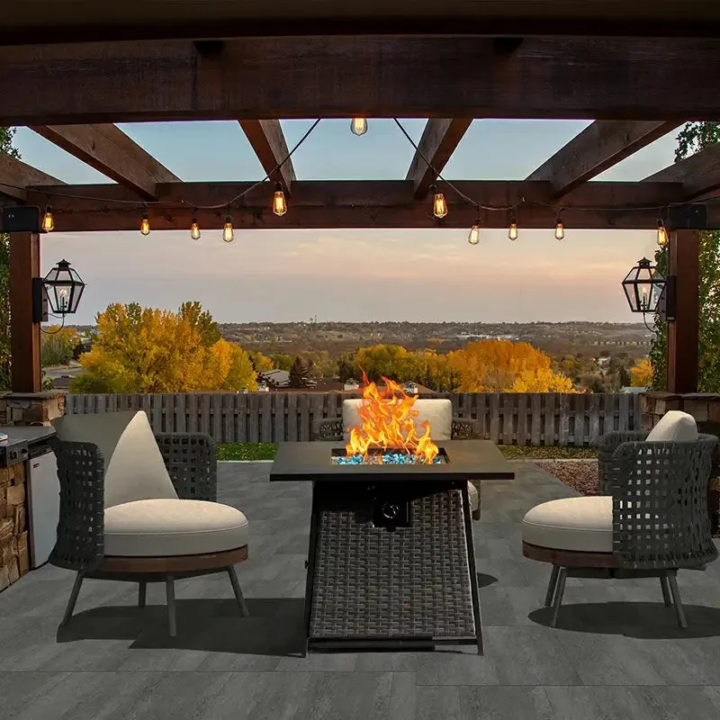 Propane Fire Pit Square Table