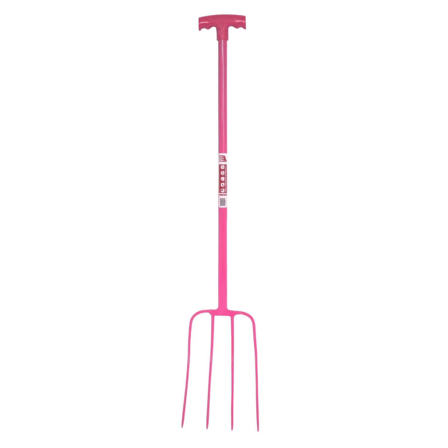 Red Gorilla 4-Prong T-Handle Manure Fork