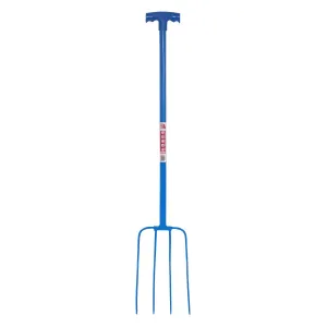 Red Gorilla 4-Prong T-Handle Manure Fork