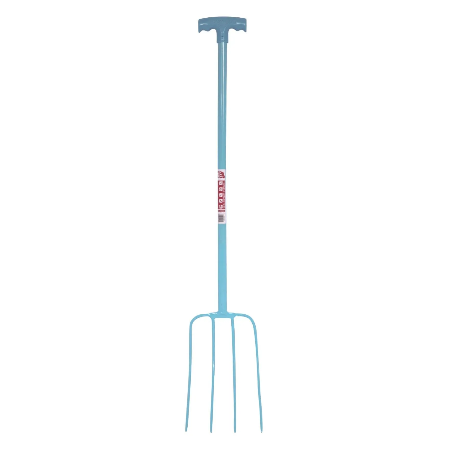Red Gorilla 4-Prong T-Handle Manure Fork