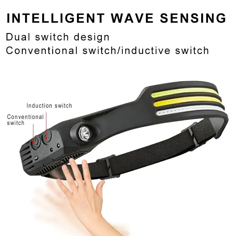 SavageBiz - Induction Headlamp with COB LED Sensor