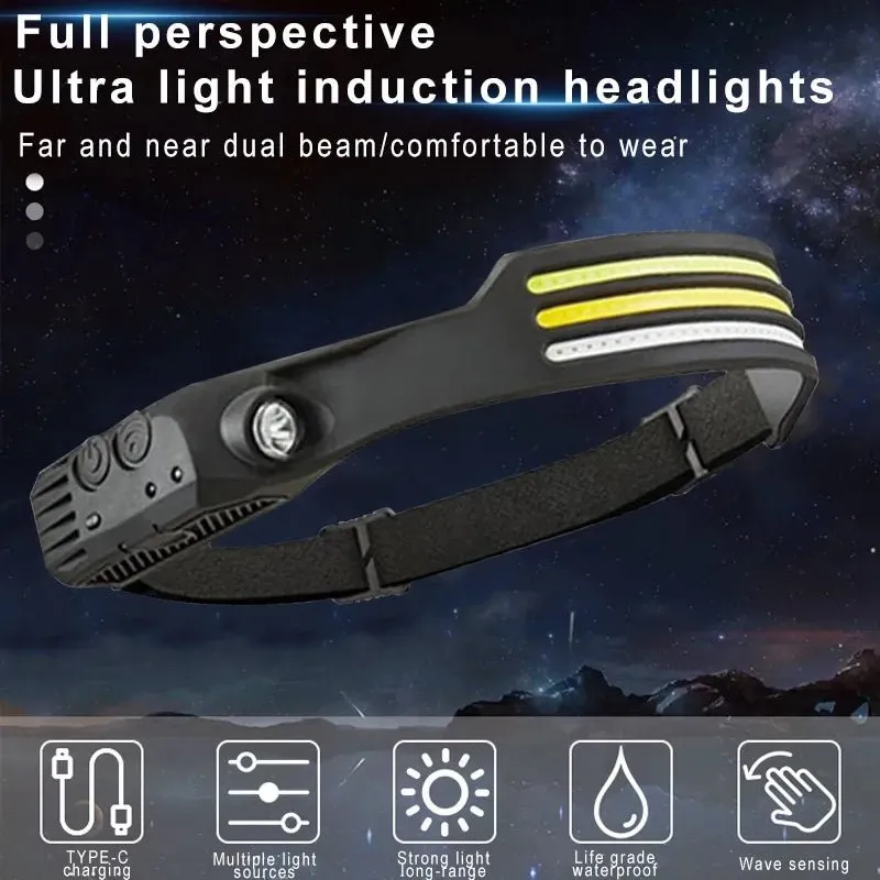 SavageBiz - Induction Headlamp with COB LED Sensor