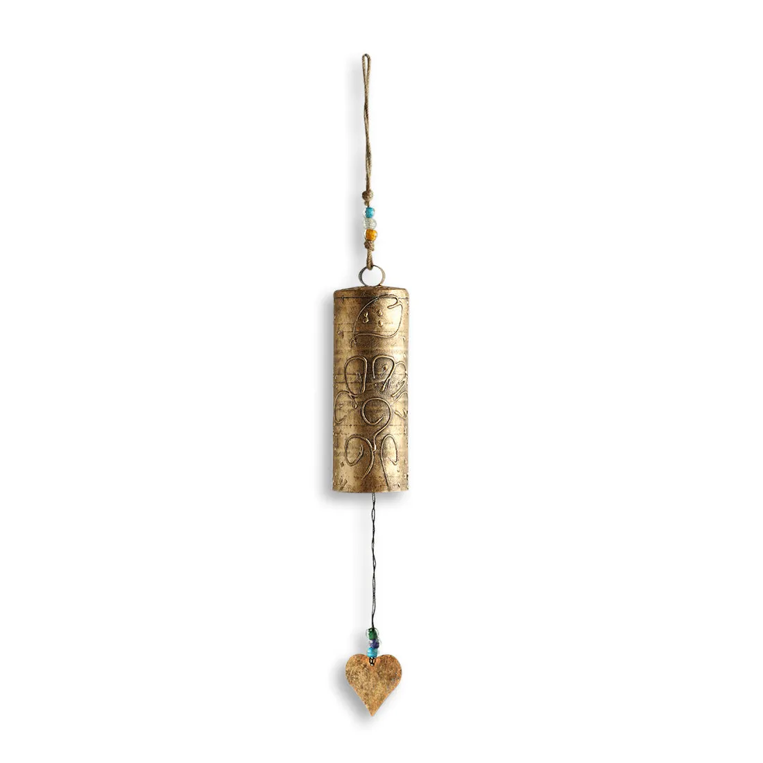'Sonorous Ghantadi' Kutch Decorative Hanging Wind Chime (Golden)