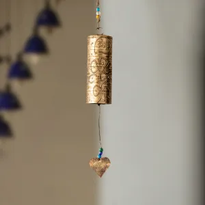 'Sonorous Ghantadi' Kutch Decorative Hanging Wind Chime (Golden)