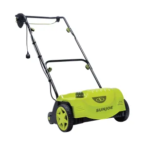 Sun Joe AJ799E Electric Lawn Dethatcher | 14 inch | 11 Amp | AirBoost Technology