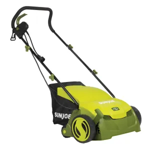 Sun Joe AJ801E Electric Lawn Dethatcher w/ Collection Bag | 13 inch | 12 Amp | Scarifier
