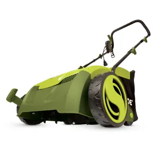 Sun Joe AJ801E-RM Electric Lawn Dethatcher w/ Collection Bag | 13 in. | 12 Amp | Scarifier (Certified Refurbished)