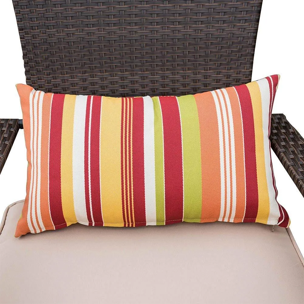 Sundale Outdoor Deluxe Wicker Adirondack Chair Outdoor Patio Yard Furniture All-weather with Cushion and Pillow