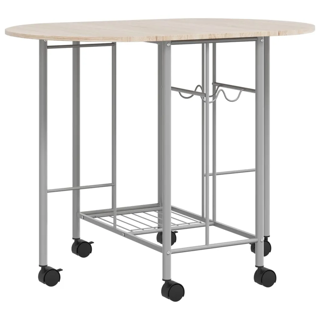 vidaXL Five Piece Folding Dining Set - Compact & Stylish MDF Dining Furniture | VidaXL